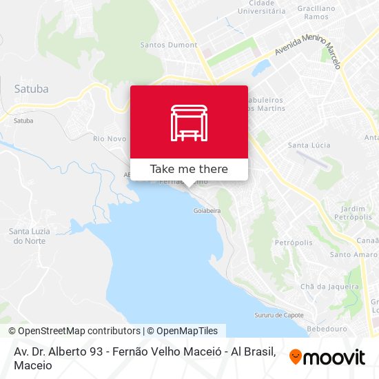 Av. Dr. Alberto 93 - Fernão Velho Maceió - Al Brasil map