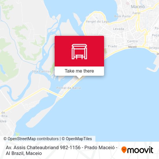 Av. Assis Chateaubriand 982-1156 - Prado Maceió - Al Brazil map