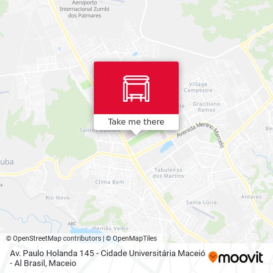 Mapa Av. Paulo Holanda 145 - Cidade Universitária Maceió - Al Brasil