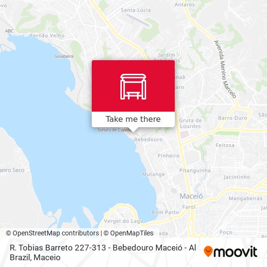 R. Tobias Barreto 227-313 - Bebedouro Maceió - Al Brazil map