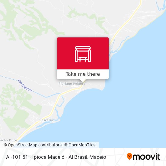 Al-101 51 - Ipioca Maceió - Al Brasil map