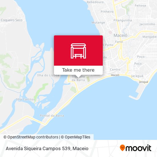 Avenida Siqueira Campos 539 map