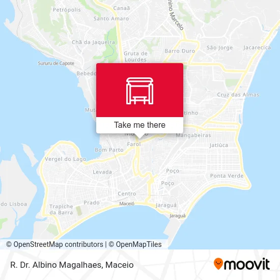 R. Dr. Albino Magalhaes map