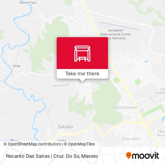 Mapa Recanto Das Saíras | Cruz. Do Su