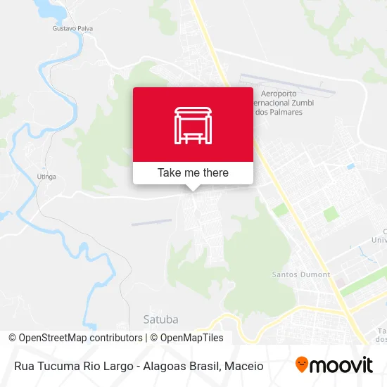 Rua Tucuma Rio Largo - Alagoas Brasil map