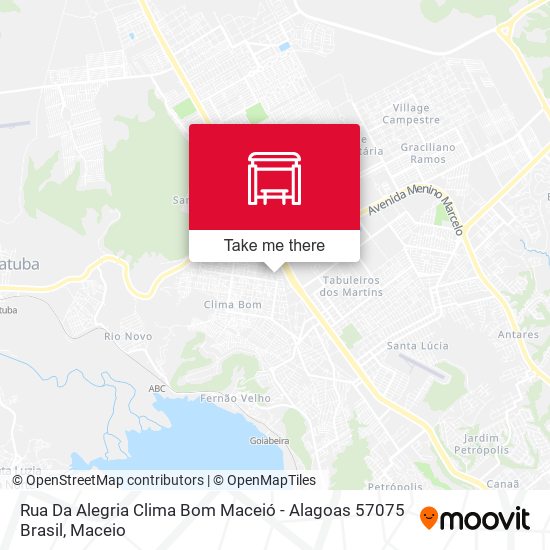 Mapa Rua Da Alegria Clima Bom Maceió - Alagoas 57075 Brasil