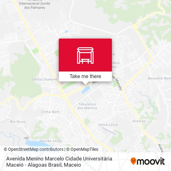 Avenida Menino Marcelo Cidade Universitária Maceió - Alagoas Brasil map
