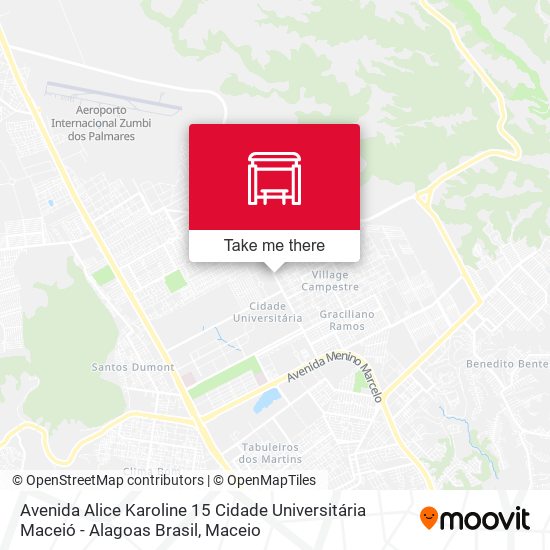 Avenida Alice Karoline 15 Cidade Universitária Maceió - Alagoas Brasil map