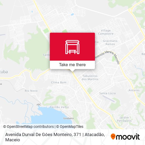 Mapa Avenida Durval De Góes Monteiro, 371 | Atacadão