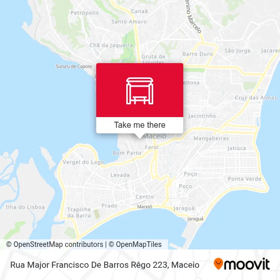 Rua Major Francisco De Barros Rêgo 223 map