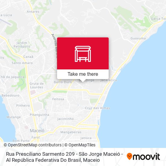 Rua Presciliano Sarmento 209 - São Jorge Maceió - Al República Federativa Do Brasil map