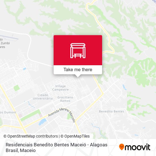 Residenciais Benedito Bentes Maceió - Alagoas Brasil map