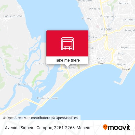 Mapa Avenida Siqueira Campos, 2251-2263