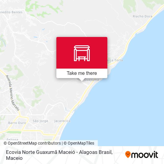 Ecovia Norte Guaxumã Maceió - Alagoas Brasil map