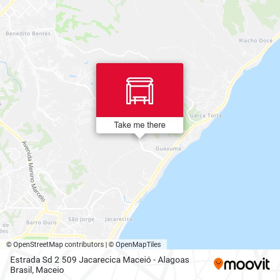 Mapa Estrada Sd 2 509 Jacarecica Maceió - Alagoas Brasil