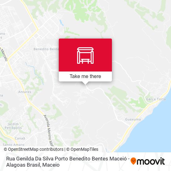 Rua Genilda Da Silva Porto Benedito Bentes Maceió - Alagoas Brasil map