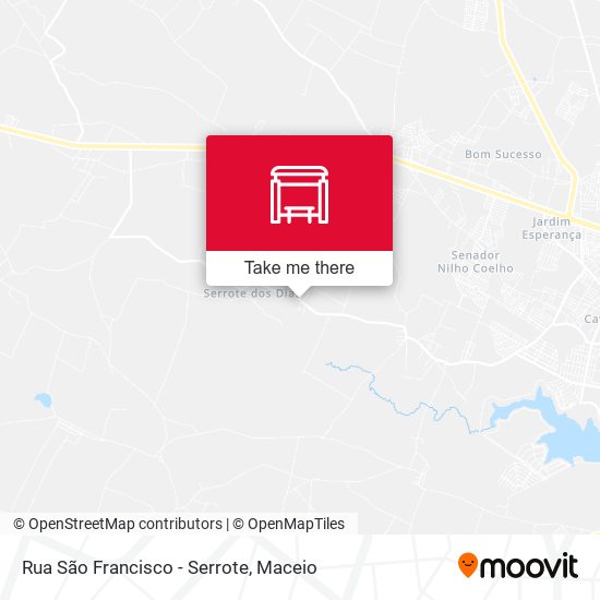 Mapa Rua São Francisco - Serrote