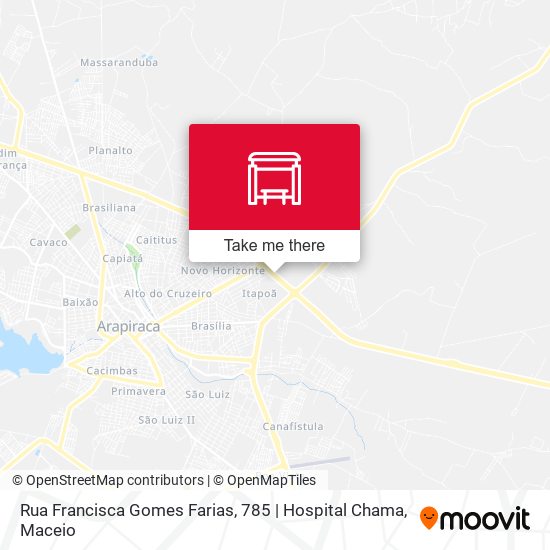 Rua Francisca Gomes Farias, 785 | Hospital Chama map
