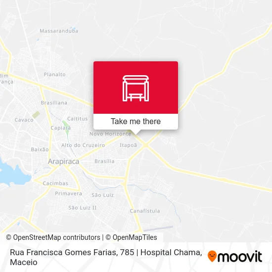 Rua Francisca Gomes Farias, 785 | Hospital Chama map