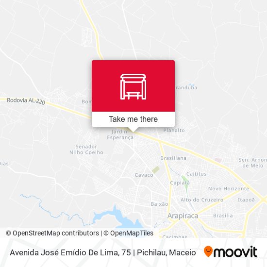 Avenida José Emídio De Lima, 75 | Pichilau map