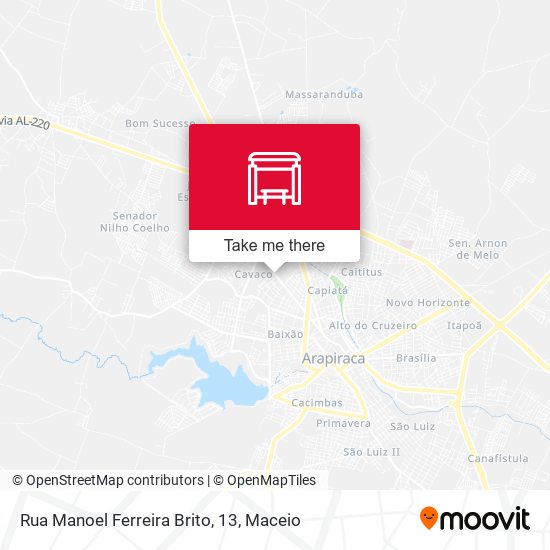 Rua Manoel Ferreira Brito, 13 map