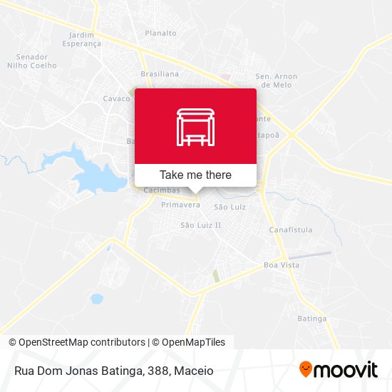 Rua Dom Jonas Batinga, 388 map