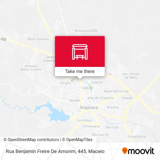 Rua Benjamin Freire De Amorim, 445 map