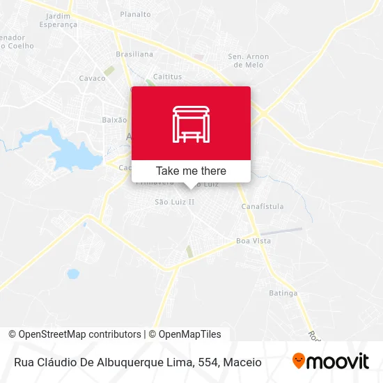 Rua Cláudio De Albuquerque Lima, 554 map