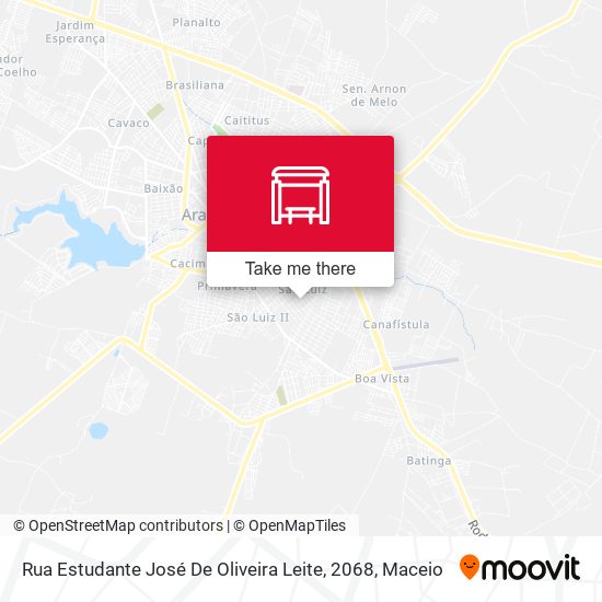 Rua Estudante José De Oliveira Leite, 2068 map