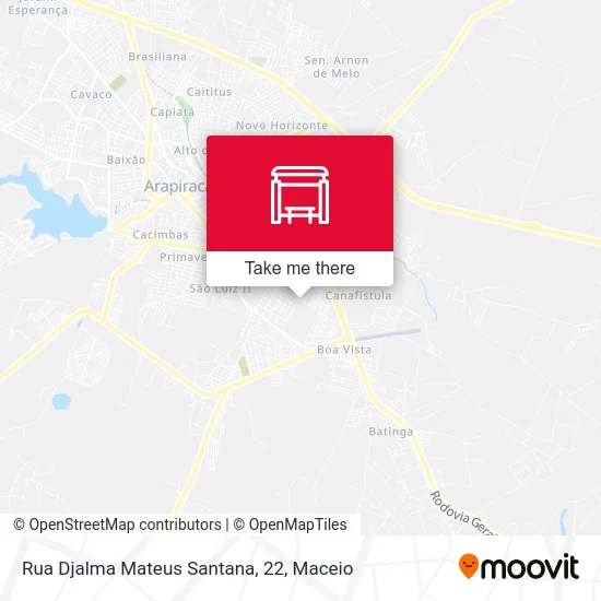 Rua Djalma Mateus Santana, 22 map