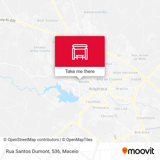 Rua Santos Dumont, 536 map