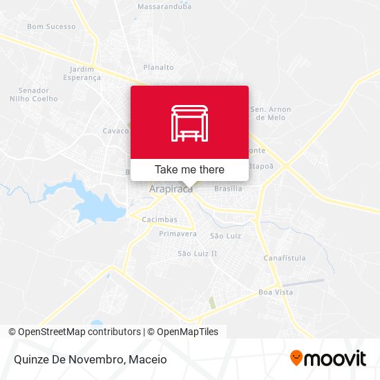 Quinze De Novembro map