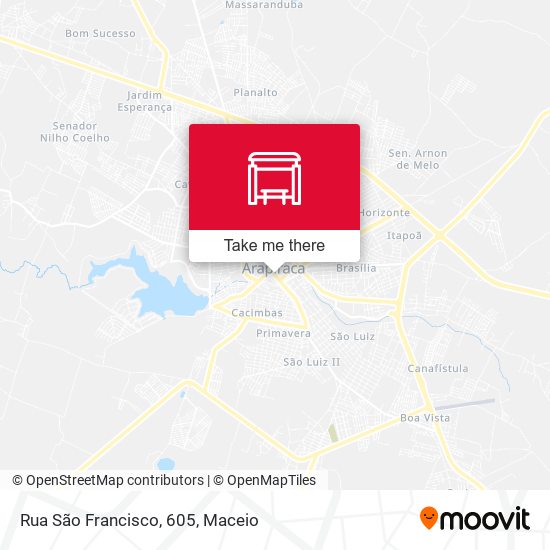 Rua São Francisco, 605 map