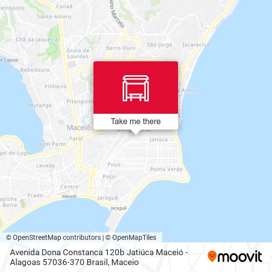 Mapa Avenida Dona Constanca 120b Jatiúca Maceió - Alagoas 57036-370 Brasil