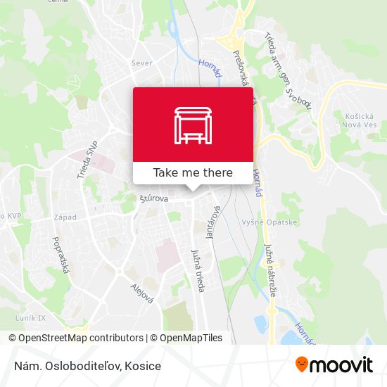 Nám. Osloboditeľov map