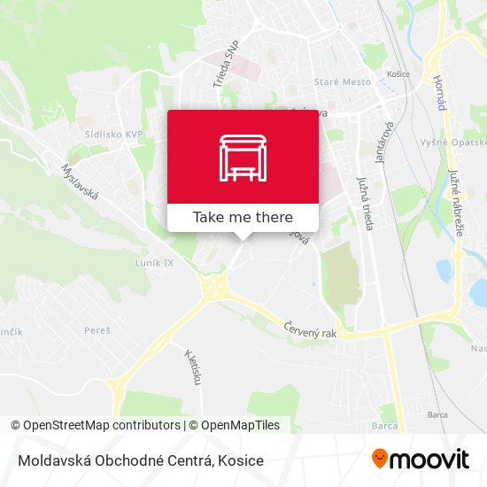 Moldavská Obchodné Centrá map