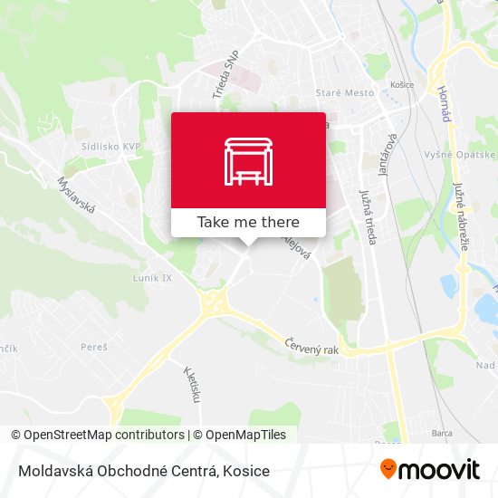 Moldavská Obchodné Centrá map