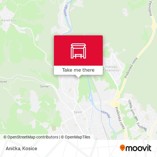 Anička map