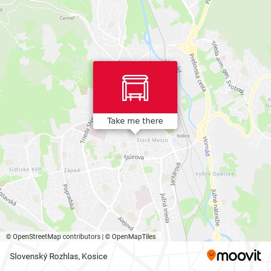 Slovenský Rozhlas map