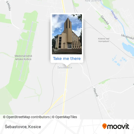 Šebastovce map