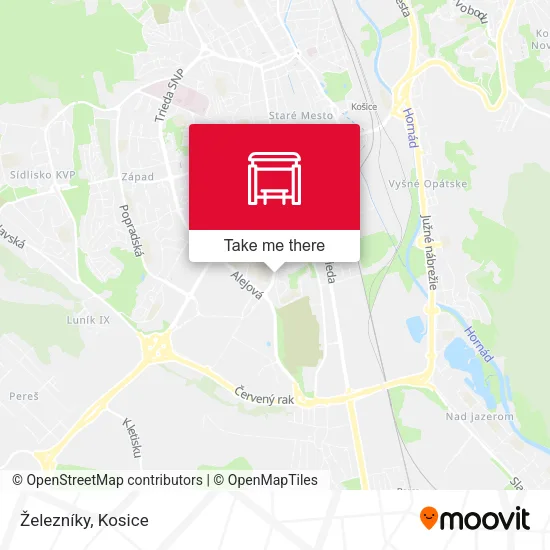 Železníky map