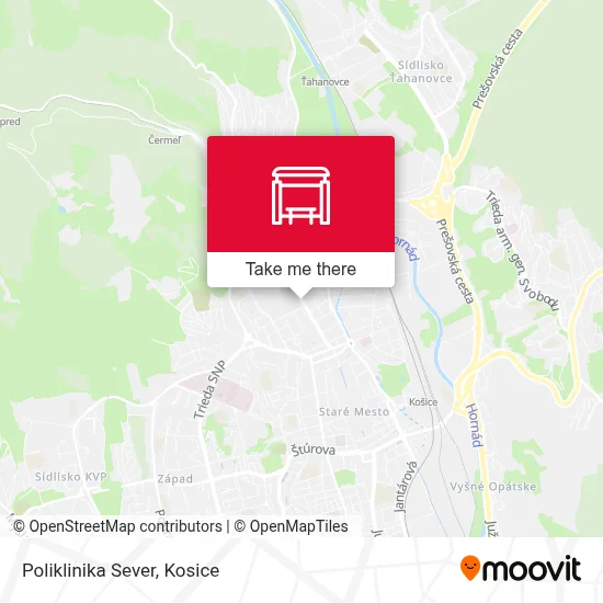 Poliklinika Sever map