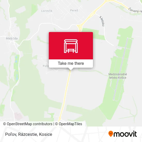 Poľov, Rázcestie map