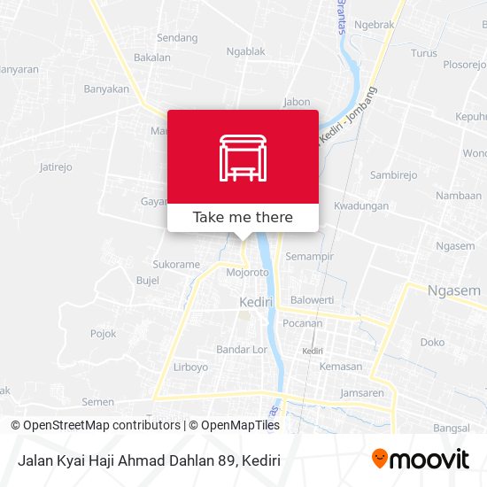 Jalan Kyai Haji Ahmad Dahlan 89 map