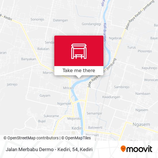 Jalan Merbabu Dermo - Kediri, 54 map