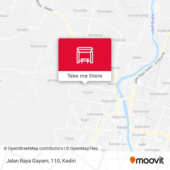 Jalan Raya Gayam, 110 map