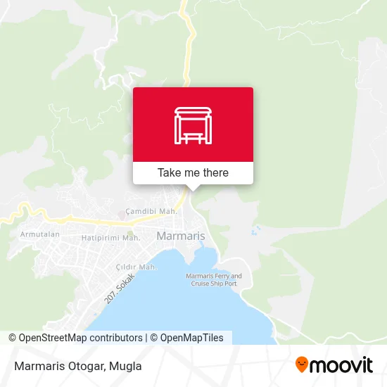 Marmaris Otogar map