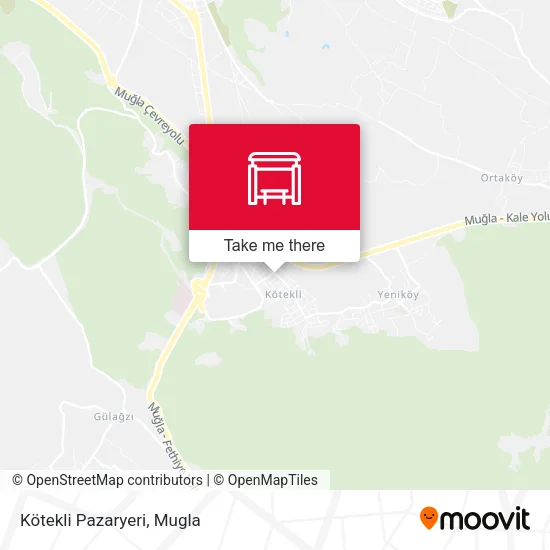 Kötekli Pazaryeri map