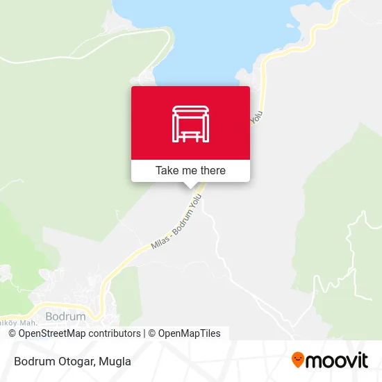 Bodrum Otogar map
