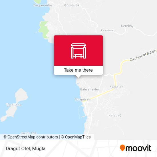 Dragut Otel map